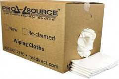 PRO-SOURCE - 12 Inch Long x 20 Inch Wide Virgin Cotton Diaper Rags - White, Lint Free, 25 Lbs. at 2 to 4 per Pound, Box - Exact Industrial Supply