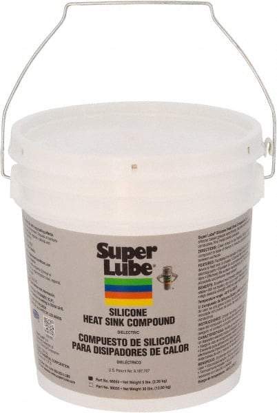 Synco Chemical - 5 Lb Pail Silicone Heat-Transfer Grease - White, High Dielectric Strength, 500°F Max Temp, - Exact Industrial Supply