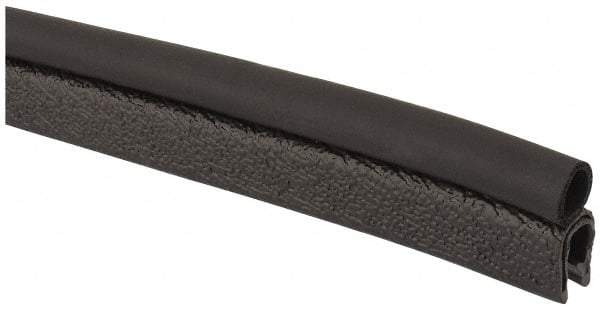 TRIM-LOK - 1/8 Inch Thick x 0.3 Inch Wide, PVC/EPDM, Trim Seal Wear Strip - 1/8 Inch Wide - Exact Industrial Supply