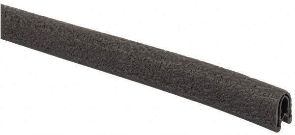 TRIM-LOK - 1/8 Inch Thick x 0.3 Wide x 250 Ft. Long, EPDM Rubber Edge Trim - Leather Texture - Exact Industrial Supply