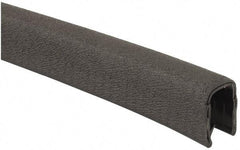 TRIM-LOK - 1/2 Inch Thick x 0.67 Wide x 100 Ft. Long, EPDM Rubber Jumbo Edge Trim - Pebble Texture - Exact Industrial Supply
