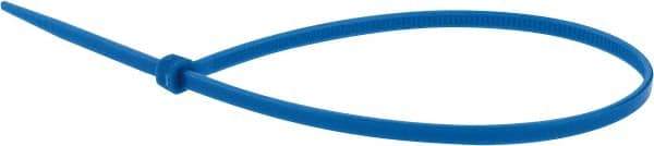 Value Collection - 9.8" Long Blue Nylon Standard Cable Tie - 40 Lb Tensile Strength, 70mm Max Bundle Diam - Exact Industrial Supply