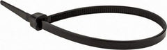Value Collection - 8" Long Black Nylon Standard Cable Tie - 50 Lb Tensile Strength, 54mm Max Bundle Diam - Exact Industrial Supply