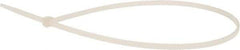 Value Collection - 14.6" Long Natural (Color) Nylon Standard Cable Tie - 40 Lb Tensile Strength, 106mm Max Bundle Diam - Exact Industrial Supply