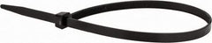 Value Collection - 14-1/2" Long Black Nylon Standard Cable Tie - 120 Lb Tensile Strength, 106mm Max Bundle Diam - Exact Industrial Supply