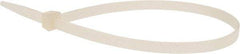 Value Collection - 14-1/2" Long Natural (Color) Nylon Standard Cable Tie - 120 Lb Tensile Strength, 106mm Max Bundle Diam - Exact Industrial Supply