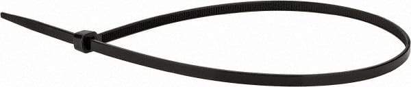 Value Collection - 16" Long Black Nylon Standard Cable Tie - 50 Lb Tensile Strength, 106mm Max Bundle Diam - Exact Industrial Supply