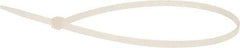 Value Collection - 14.6" Long Natural (Color) Nylon Standard Cable Tie - 50 Lb Tensile Strength, 106mm Max Bundle Diam - Exact Industrial Supply