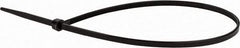 Value Collection - 11.4" Long Black Nylon Standard Cable Tie - 40 Lb Tensile Strength, 82mm Max Bundle Diam - Exact Industrial Supply