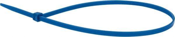 Value Collection - 14.6" Long Blue Nylon Standard Cable Tie - 50 Lb Tensile Strength, 106mm Max Bundle Diam - Exact Industrial Supply