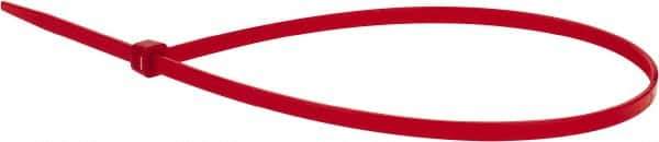 Value Collection - 14.6" Long Red Nylon Standard Cable Tie - 50 Lb Tensile Strength, 106mm Max Bundle Diam - Exact Industrial Supply