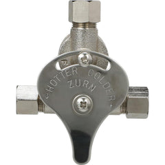 Zurn - Water Mixing Valves & Units; Pipe Size: 3/8" (Inch); Material: Metal; Cast Brass ; End Connections: Compression - Exact Industrial Supply