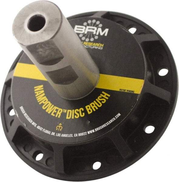 Brush Research Mfg. - 31/32" Arbor Hole to 0.968" Shank Diam Sidelock Collet - For 4, 5 & 6" NamPower Disc Brushes, Attached Spindle, Flow Through Spindle - Exact Industrial Supply