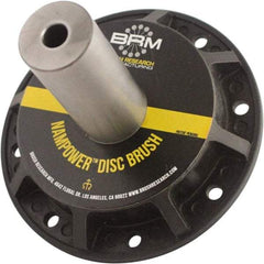 Brush Research Mfg. - 31/32" Arbor Hole to 0.968" Shank Diam Standard Collet - For 4, 5 & 6" NamPower Disc Brushes, Attached Spindle, Flow Through Spindle - Exact Industrial Supply