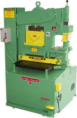 Uni-Hydro - 6" Throat Depth, 56 Ton Punch Pressure, 1-3/8" in 1/2" Punch Capacity Ironworker - 5 hp, 3 Phase, 220/480 Volts, 46" Wide x 70" High x 37" Deep - Exact Industrial Supply