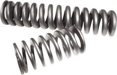 Associated Spring Raymond - 25.4mm OD, 2.54mm Wire, 4-1/2" Free Length, Compression Spring - 111 Lb Spring Rating, 555.56 N Max Work Load, Chrome Alloy Steel - Exact Industrial Supply