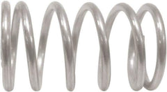 Associated Spring Raymond - 35.2mm OD, 3.2mm Wire, 280mm Free Length, Compression Spring - 8.37 Lb Spring Rating, 300.95 N Max Work Load, Stainless Steel - Exact Industrial Supply