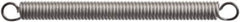 Associated Spring Raymond - 6.1mm OD, 16.68 N Max Load, 88.14mm Max Ext Len, Stainless Steel Extension Spring - 2 Lb/In Rating, 0.33 Lb Init Tension, 44.45mm Free Length - Exact Industrial Supply
