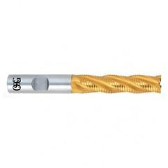 1-1/4" Dia. - 5-1/2" OAL - TiN HSS - CO-30° Helix - Square End SE EM - 6 FL - Exact Industrial Supply