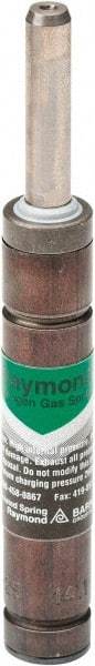Associated Spring Raymond - 6mm Rod Diam, 12mm Diam, 75mm Max Stroke, Nitrogen Gas Spring Cylinder - 120mm Body Length, 195mm OAL, 40 Lb Full Stroke Spring Force, 290 psi Initial Charge - Exact Industrial Supply