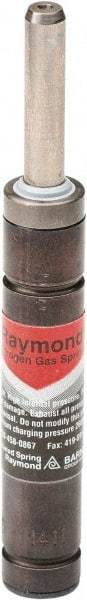 Associated Spring Raymond - M6 Fill Port, M6 Mt Hole, 8mm Rod Diam, 19mm Diam, 10mm Max Stroke, Red Nitrogen Gas Spring Cylinder - 52mm Body Length, 62mm OAL, 247 Lb Full Stroke Spring Force, 650 psi Initial Charge - Exact Industrial Supply