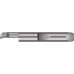 Boring Bar: 0.28″ Min Bore, 1/2″ Max Depth, Right Hand Cut, Solid Carbide 5/16″ Shank Dia, 2″ OAL, 0.004″ Corner Radius