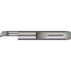 Micro 100 - Boring Bars; Minimum Bore Diameter (Decimal Inch): 0.0600 ; Maximum Bore Depth (Decimal Inch): 0.4000 ; Material: Solid Carbide ; Boring Bar Type: Boring ; Shank Diameter (Decimal Inch): 0.1875 ; Shank Diameter (Inch): 3/16 - Exact Industrial Supply