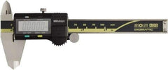 Mitutoyo - 0 to 100mm Range, 0.01mm Resolution, Electronic Caliper - 0.001" Accuracy, SPC Output - Exact Industrial Supply