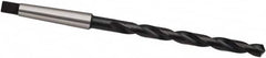 Taper Shank Drill Bit: 0.9941″ Dia, 3MT, 118 °, High Speed Steel Oxide Finish, 8.4252″ Flute Length, 13.189″ OAL, Cone Relief Point, Spiral Flute