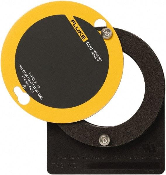 Fluke - 43mm (1.7") Diam, Infrared Viewing Window - 1,452mm (2-1/4") View Area, 2mm (0.08") Thickness, Use with Outdoor & Indoor, Thermal Imagers - Exact Industrial Supply