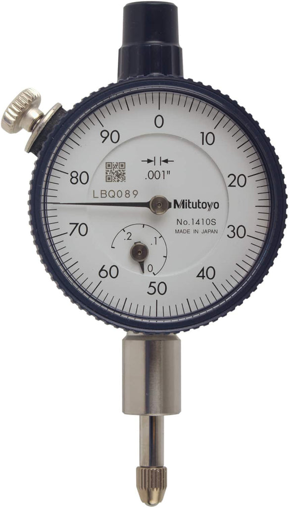 Mitutoyo - Dial Drop Indicators; Maximum Measurement (Decimal Inch): 0.2500 ; Dial Graduation (Decimal Inch): 0.001000 ; Dial Reading: 0-100 ; Accuracy (Decimal Inch): 0.001 ; Dial Color: White ; Minimum Measurement (Decimal Inch): 0.001 - Exact Industrial Supply
