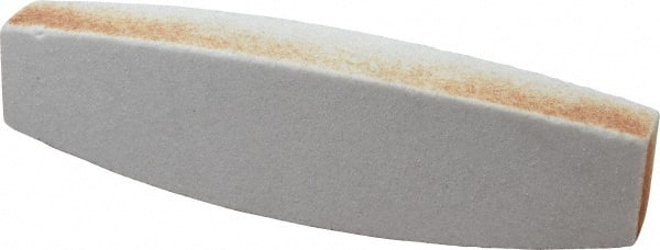 Grier Abrasives - 60 Grit Aluminum Oxide Boat (Shape) Polishing Stone - Exact Industrial Supply