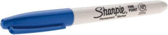 Dymo - Light Blue Permanent Marker - Fine Felt Tip, AP Nontoxic Ink - Exact Industrial Supply