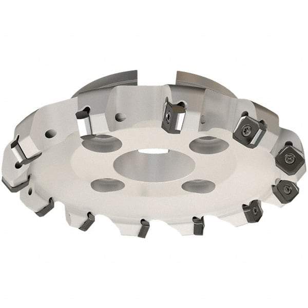 Iscar - 139.8mm Cut Diam, 40mm Arbor Hole, 7.15mm Max Depth of Cut, 45° Indexable Chamfer & Angle Face Mill - 14 Inserts, S845 SX.U 16.. Insert, Right Hand Cut, 14 Flutes, Through Coolant, Series Helido - Exact Industrial Supply