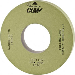 Camel Grinding Wheels - 16" Diam x 5" Hole x 2" Wide Centerless & Cylindrical Grinding Wheel - 80 Grit, Aluminum Oxide, Type 1, Vitrified Bond, No Recess - Exact Industrial Supply