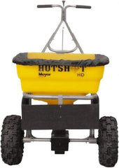 Meyer Products - 100 Lb Polypropylene Stainless Steel Walk Behind Broadcast Landscape Spreader - 13" Pneumatic Wheels - Exact Industrial Supply