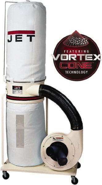 Jet - 5µm, Portable Dust Collector - 1,100 CFM Air Flow - Exact Industrial Supply