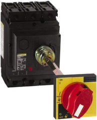 Square D - Circuit Breaker Rotary Handle - Use with Circuit Breaker - Exact Industrial Supply