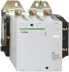 Schneider Electric - 3 Pole, 400 Amp at 440 VAC and 500 Amp at 440 VAC, Nonreversible IEC Contactor - Bureau Veritas, CCC, CSA, DNV, EN/IEC 60947-1, EN/IEC 60947-4-1, GL, JEM 1038, LROS, RINA, RMRoS, RoHS Compliant, UL Listed - Exact Industrial Supply