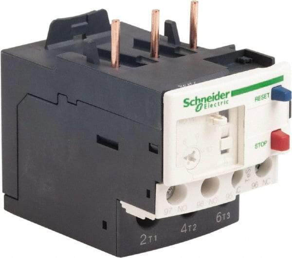 Schneider Electric - 3 Pole, NEMA Size 00-1, 7 to 10 Amp, 690 VAC, Thermal NEMA Overload Relay - Trip Class 20, For Use with LC1D09, LC1D12, LC1D18, LC1D25, LC1D32 and LC1D38 - Exact Industrial Supply