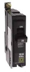 Square D - 25 Amp, 240 VAC, 1 Pole, Bolt On Miniature Circuit Breaker - 14-8 AWG - Exact Industrial Supply