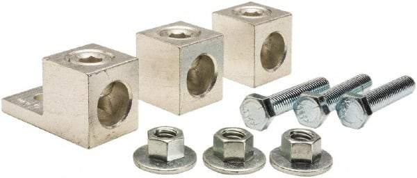Square D - 6 AWG, Mechanical Transformer Lug Kit - For Use with Single Phase Primary, Single Phase Secondary, Three Phase Delta Primary and Three Phase Delta Secondary Transformers - Exact Industrial Supply