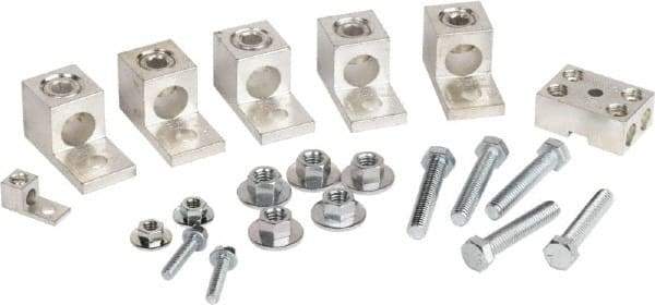 Square D - 6, 14-2, 14-2/0 AWG, Mechanical Transformer Lug Kit - For Use with Single Phase Primary and Secondary Transformers, Three Phase Delta with Center Tap, Three Phase Wye Secondary Transformers - Exact Industrial Supply