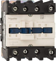 Schneider Electric - 4 Pole, 120 Coil VAC at 60 Hz, 80 Amp at 440 VAC, Nonreversible IEC Contactor - Bureau Veritas, CCC, CSA, CSA C22.2 No. 14, DNV, EN/IEC 60947-4-1, EN/IEC 60947-5-1, GL, GOST, LROS, RINA, RoHS Compliant, UL 508, UL Listed - Exact Industrial Supply