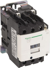 Schneider Electric - 3 Pole, 120 Coil VAC at 50/60 Hz, 50 Amp at 440 VAC and 80 Amp at 440 VAC, Nonreversible IEC Contactor - Exact Industrial Supply