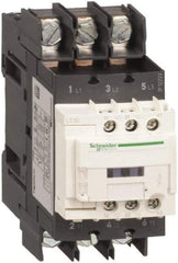 Schneider Electric - 3 Pole, 208 Coil VAC at 50/60 Hz, 40 Amp at 440 VAC, Nonreversible IEC Contactor - CCC, CSA, CSA C22.2 No. 14, EN/IEC 60947-4-1, EN/IEC 60947-5-1, GOST, RoHS Compliant, UL 508, UL Listed - Exact Industrial Supply