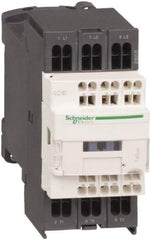 Schneider Electric - 3 Pole, 24 Coil VDC, 25 Amp at 440 VAC, Nonreversible IEC Contactor - 1 Phase hp: 2 at 115 VAC, 3 at 230/240 VAC, 3 Phase hp: 15 at 460/480 VAC, 20 at 575/600 VAC, 5 at 200/208 VAC, 7.5 at 230/240 VAC - Exact Industrial Supply