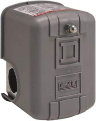 Square D - 1 and 3R NEMA Rated, 5 to 10 psi, Electromechanical Pressure and Level Switch - Adjustable Pressure, 575 VAC, L1-T1 Terminal, For Use with Square D Pumptrol - Exact Industrial Supply