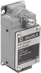 Square D - DPST, 2NC, 600 Volt Screw Terminal, Rotary Spring Return Actuator, General Purpose Limit Switch - 1, 2, 4, 12, 13 NEMA Rating, IP67 IPR Rating - Exact Industrial Supply