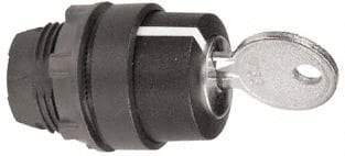 Schneider Electric - 22mm Mount Hole, 3 Position, Key Operated, Selector Switch Only - Black, Momentary (MO), Shock, Vibration and Water Resistant - Exact Industrial Supply